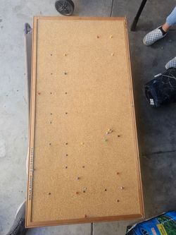 FREE 2x4 Large Wooden Framed Cork Board / Pin Board