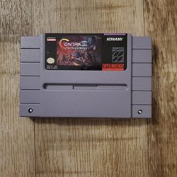 Contra 3 Super Nintendo SNES 