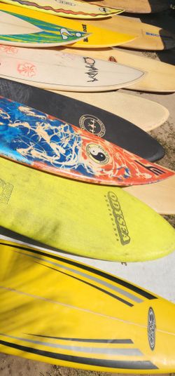 Surfboards They Range From $50 To $150
