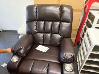 Power Reclining Chair – PVC Leather & FabricPower Reclining Recliner Chair