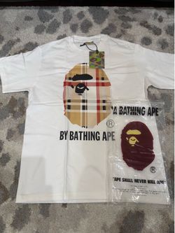 Bape Burberry shirt size M