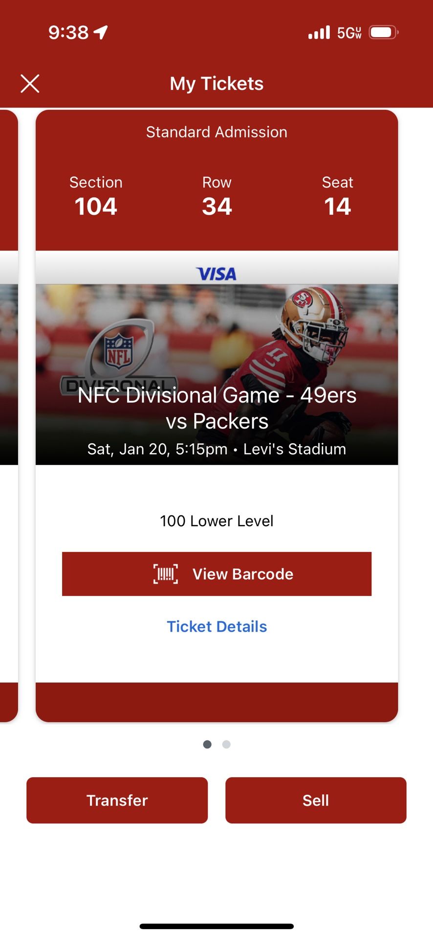 Packers Vs 49ers NFC Division Game