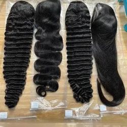 Virgin Human Hair , Pre Plucked 