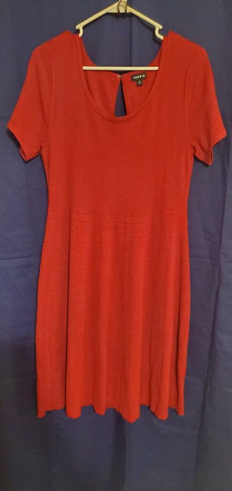Red Plus Size Dress