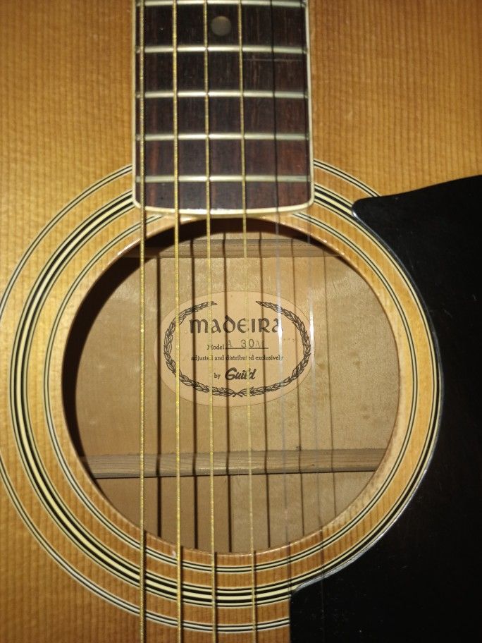 Acoustic Guitar Made By Guild Madeira