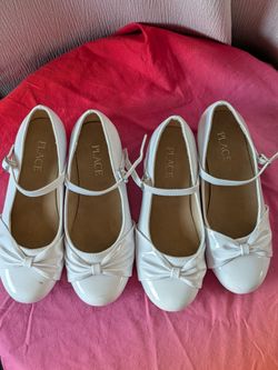 Girls Size 1 The Children's Place Girls White Mary Jane Shoes