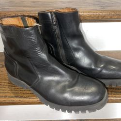 Diesel Kross Line Sherlok Leather Moto Chelsea Boots Size 45