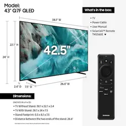43” Samsung QLED TV 4K. Moving out sale