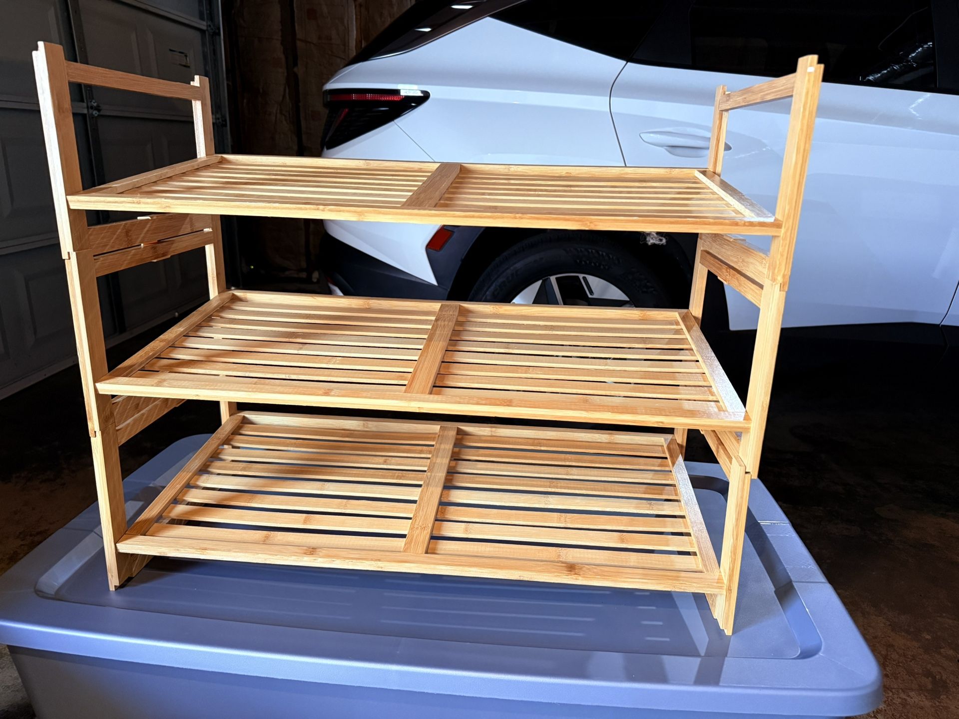 Like New Wooden Shoe Rack