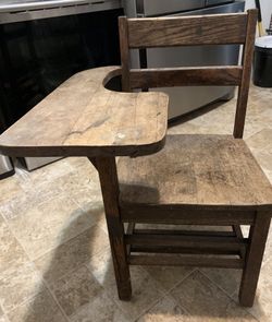 Rustic farmhouse school desk