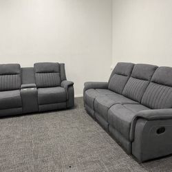 sofa and reclining loveseat  