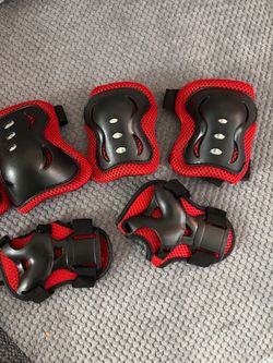 Knee, elbow and wrist protection - kids  Use to ride bike, scooter or skateboard