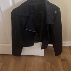 Brand New Leather Looking Jacket -never Worn