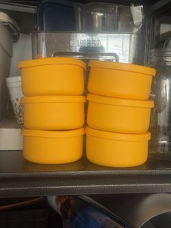 6 Silicone Pizza Dough Proofing Containers And lids 