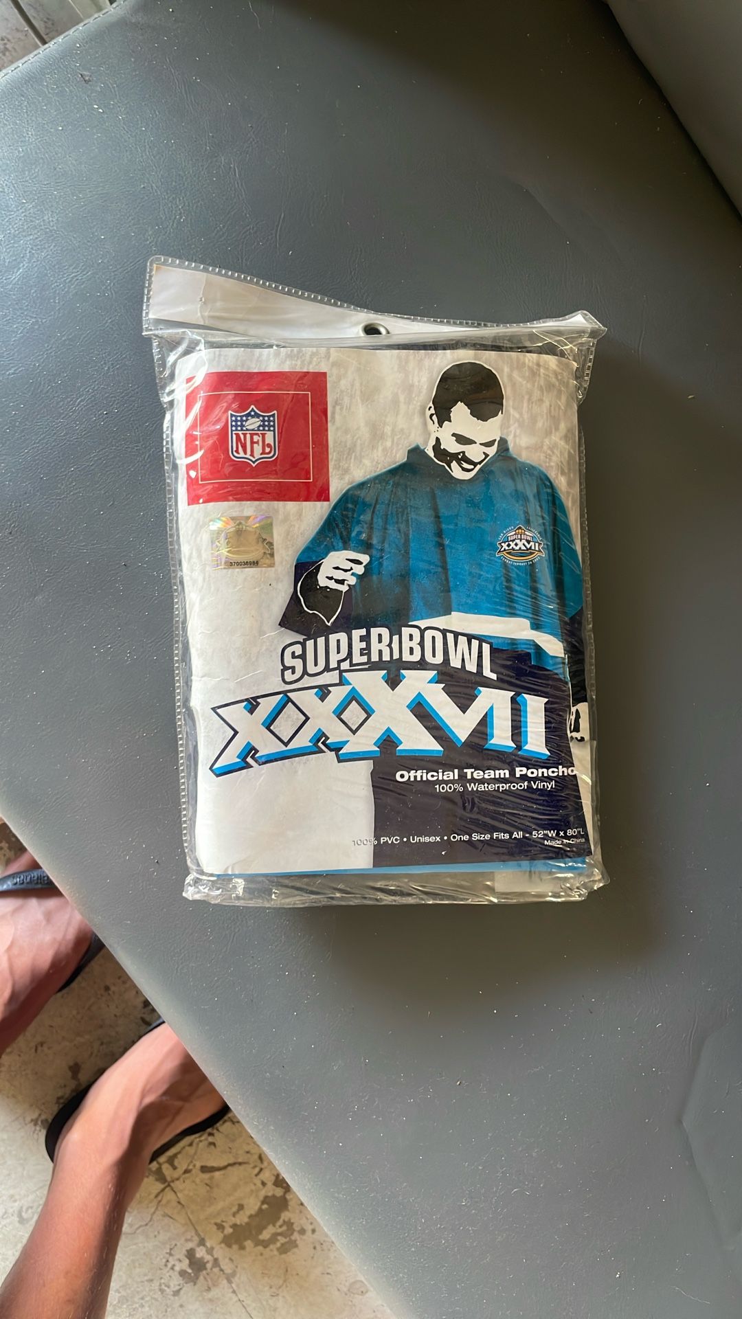 NFL Superbowl 37 San Diego Poncho
