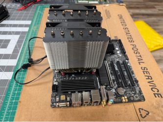 MSI Motherboard with Large CPU Cooler