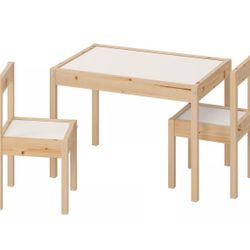IKEA Children’s Table With 2 Chairs 