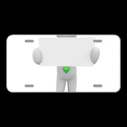 License Plate Novelty Car Front Business Card Contract Presentation