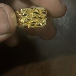 Gold Nugget Ring  10k