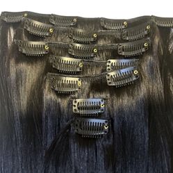 22 Inch Remy Human Hair Clip In Extensions