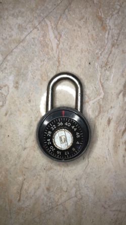 Vintage 1940s to 1950s Slaymaker combination Padlock no combination