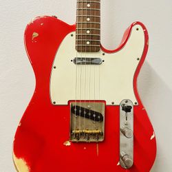 2010 Nash T-63 Red Heavy Relic Electric Guitar