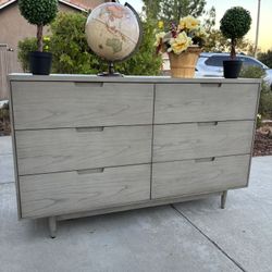Gray Solid Wood High End Modern Dresser Chest of Drawers Furniture Excellent Condition Originally $3,500