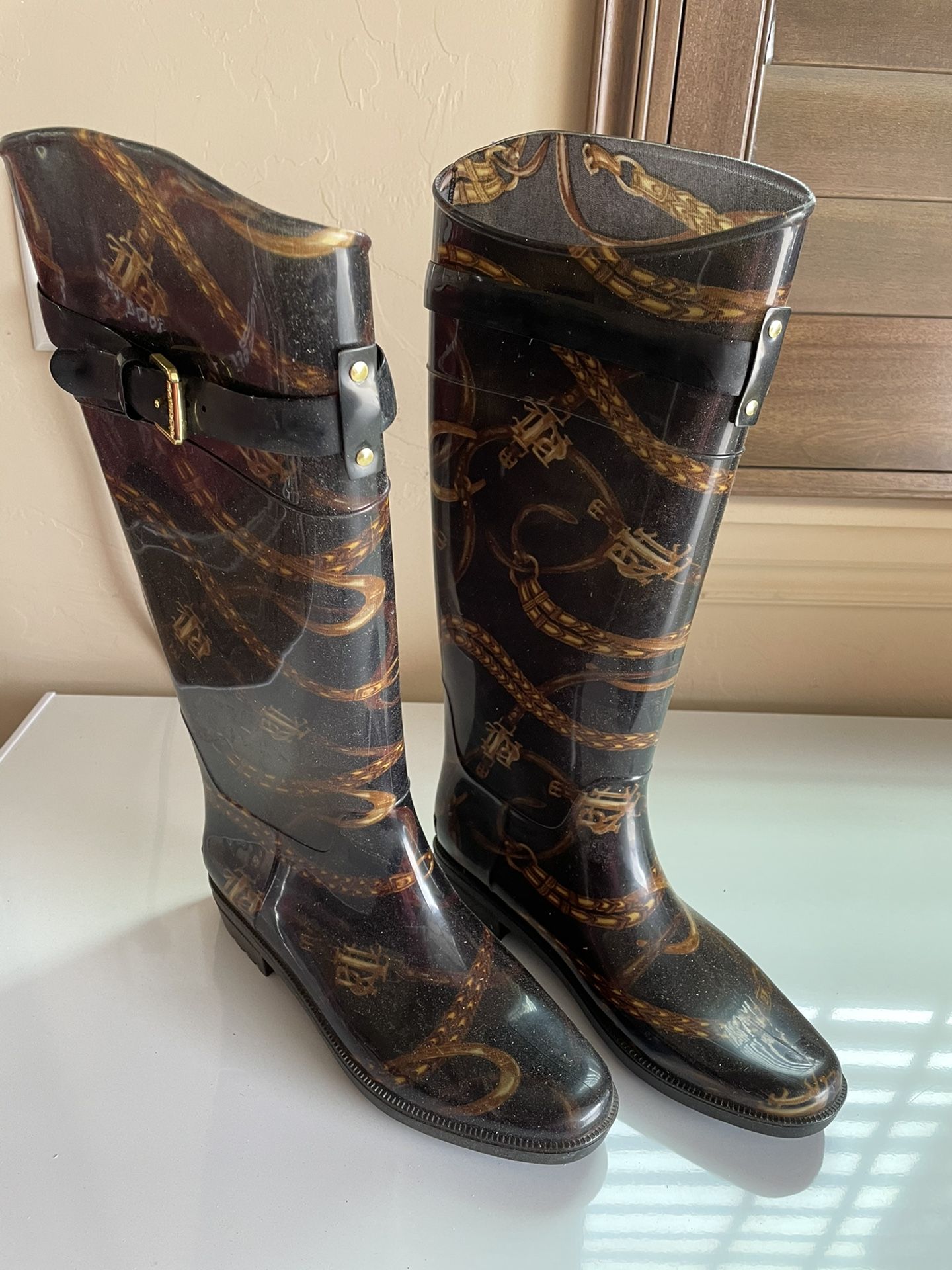 Ralph Lauren Rain Boots Size 8