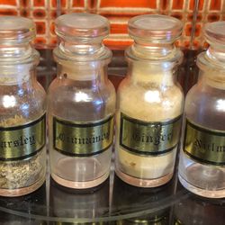 Retro Spice Bottles  Made In Japan 