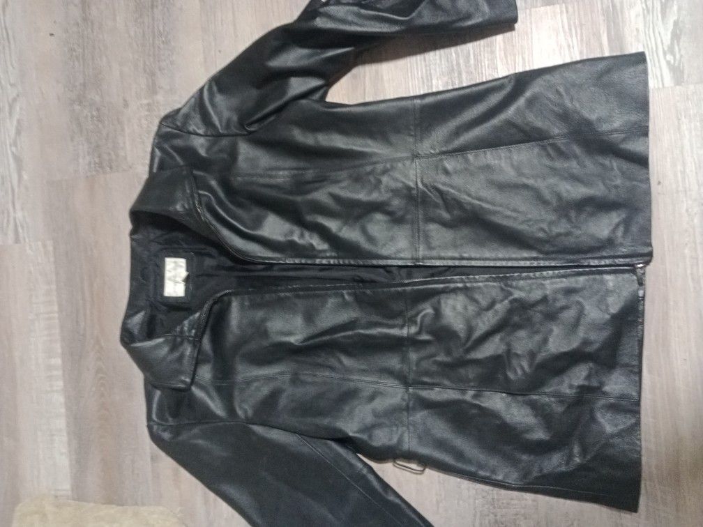Leather Jacket Xl