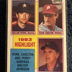 1983 Highlights, Nolan Ryan, Steve Carlton, Gaylord Perry.