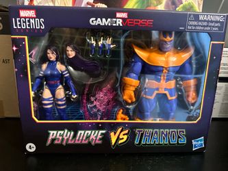 marvel legends gameverse. psylocke / thanos 2 pack