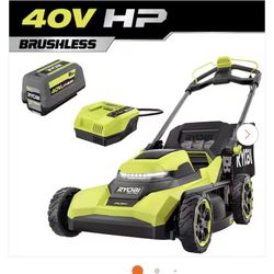 BRAND NEW IN BOX RYOBI 40V HP Brushless 21 in. Cordless Battery Walk Behind Push Lawn Mower with 8.0 Ah Battery and Charger