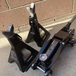 Husky Car Jack 2 Tons Small And Jack Stand 3 Tons 