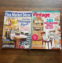 Lot of 2 Flea Market Magazines