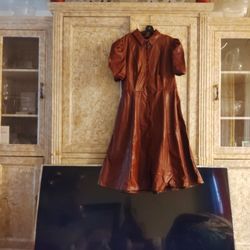 Leather Look  Beautiful Dress