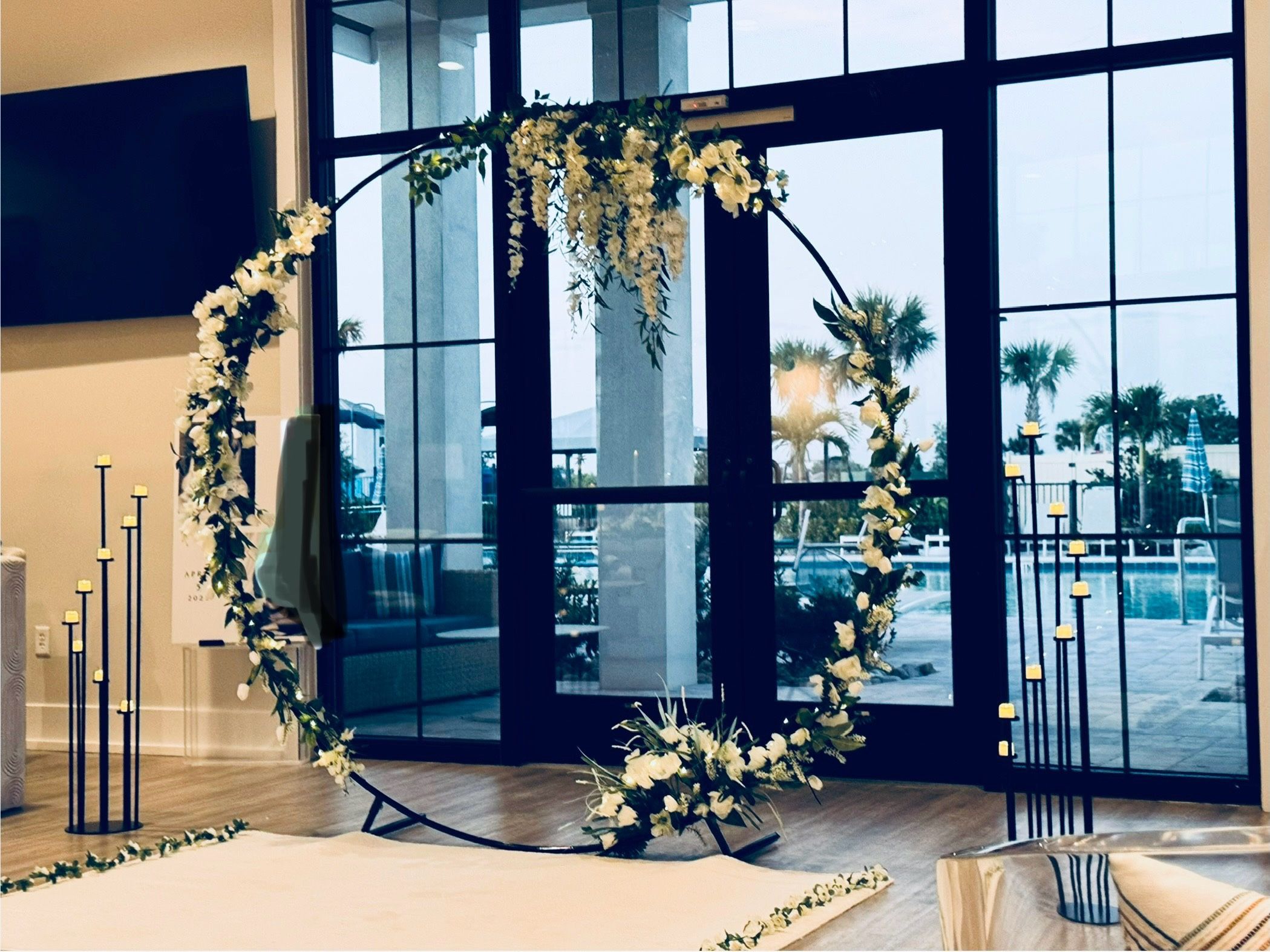 Wedding Arch with Flowers