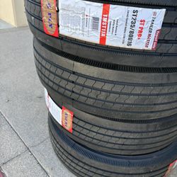 4 Trailer Tires 235x80-16 16 Ply $680