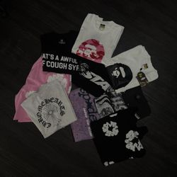 Spider , Hellstar, Denim , Bape , Chrome , ALOCS 