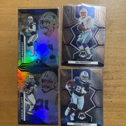 DALLAS COWBOYS 4 CARD LOT 