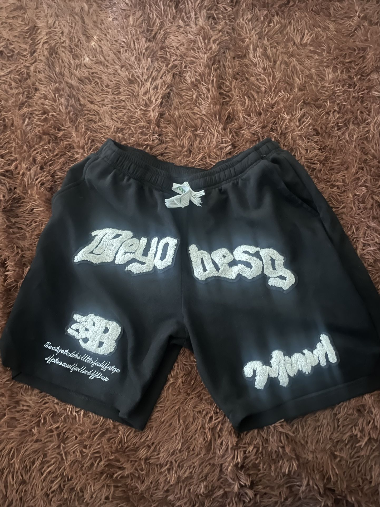 Stitched letter Shorts