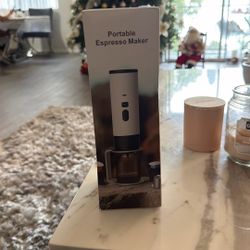 Portable Electric Coffee Machine, USB Rechargeable Car Coffee Maker, Handheld Coffee Maker for Camping, Travel, Outdoor, Office, Slim, Compact and Lig