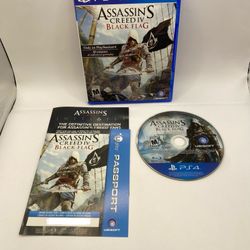 Assassin's Creed IV: Black Flag (Sony PlayStation 4, 2013) PS4 Tested Authentic