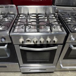 Avanti Stainless Steel 4 Burner Range Stove 24 Inches 