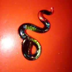 Serpent Crystal Iridescent Necklace Charm