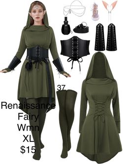 Women’s Forest Renaissance Fairy XL Halloween