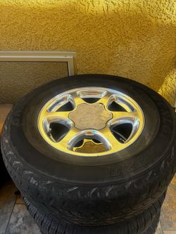 GMC Chrome Wheels with Tires Set