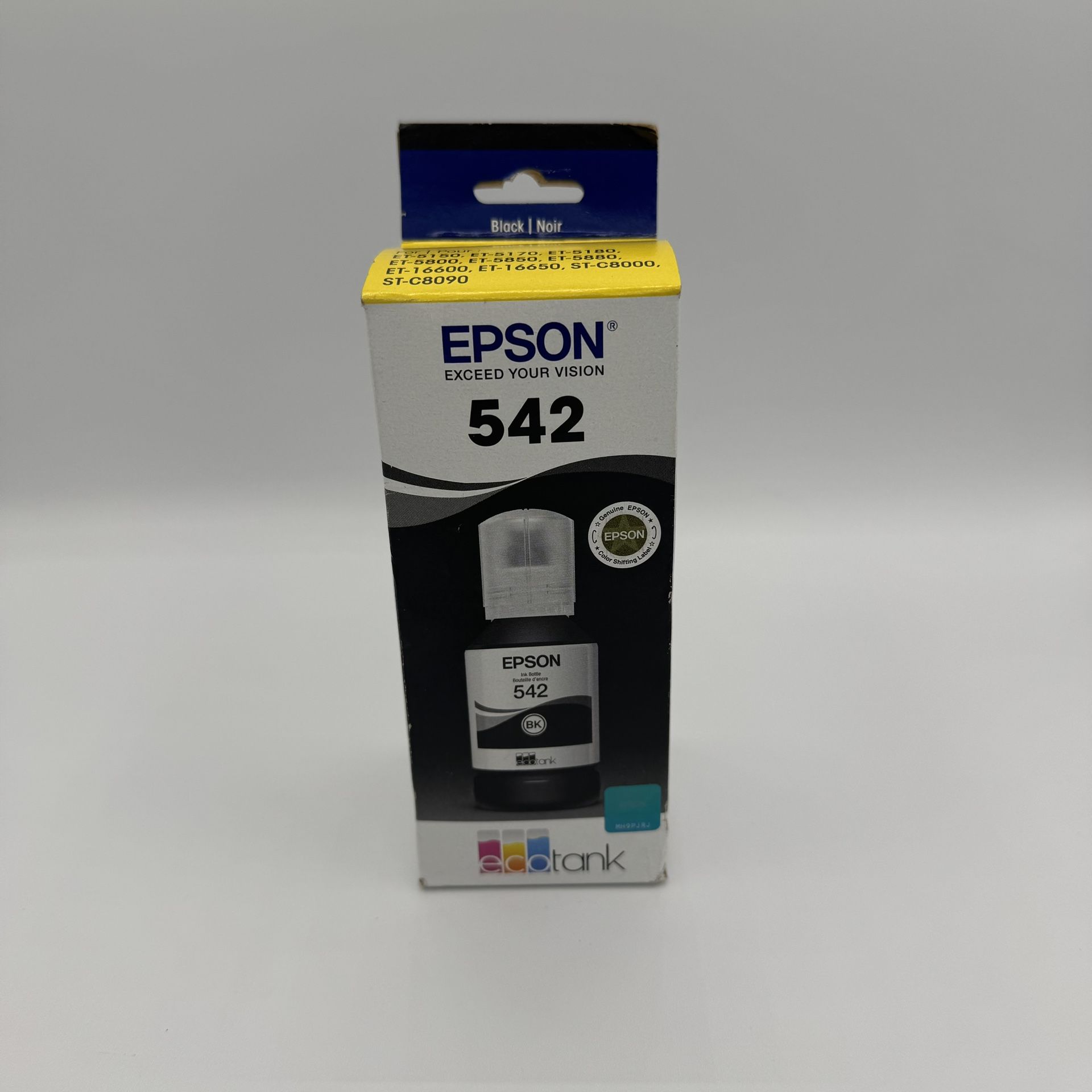 Genuine Epson 542 Black Ink Bottle for ET-5150 ET-5850 ET-16500 ST-C8000