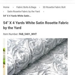 Wedding decor Fabric