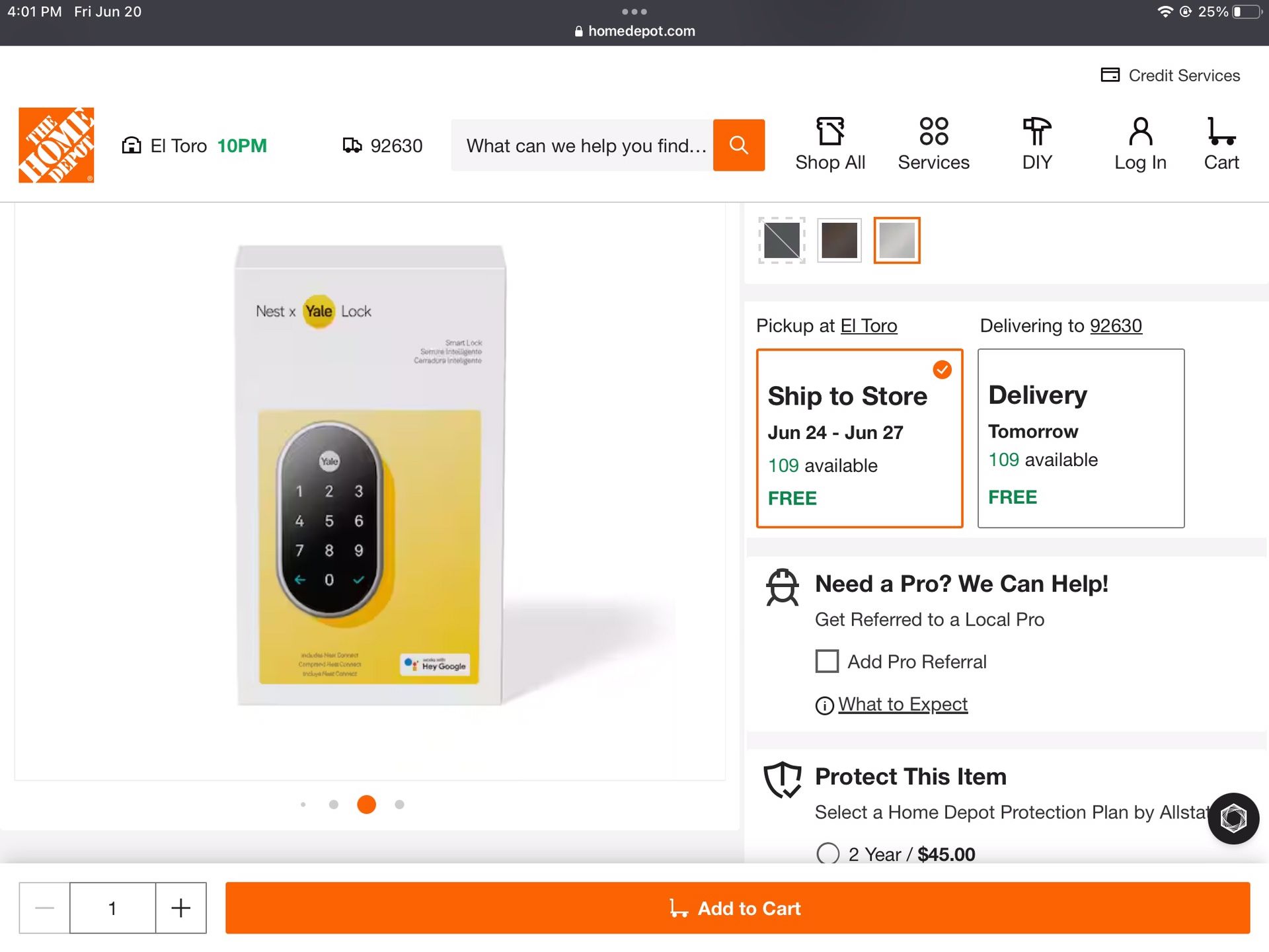 Nest X Yale Lock